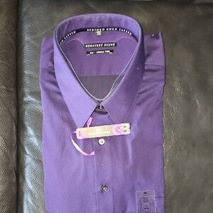 Geoffrey Beene Men's Deep Purple Dress Shirt